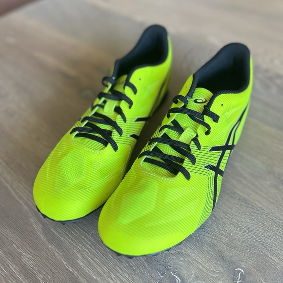 ASICS Sprint Track Spikes Mens 10.5 G502Y Yellow Racing Shoes Sprinting main image 6